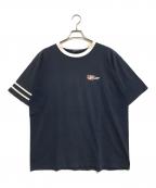 stussyステューシー）の古着「リンガーTシャツ」｜ネイビー