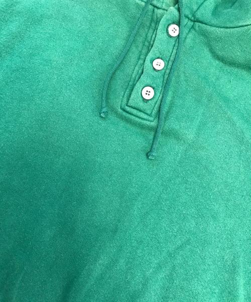 RUSSELL ATHLETIC（ラッセルアスレチック）RUSSELL ATHLETIC (ラッセルアスレチック) ヘンリーネックパーカー グリーン サイズ:Lの古着・服飾アイテム