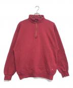 RUSSELL ATHLETIC×L.L.Beanラッセルアスレチック×エルエルビーン）の古着「ハーフジップスェット」｜レッド