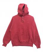 RUSSELL ATHLETIC×L.L.Beanラッセルアスレチック×エルエルビーン）の古着「ヘンリーネックパーカー」｜レッド