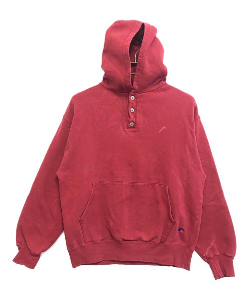 RUSSELL ATHLETIC（ラッセルアスレチック）RUSSELL ATHLETIC (ラッセルアスレチック) L.L.Bean (エルエルビーン) ヘンリーネックパーカー レッド サイズ:Lの古着・服飾アイテム