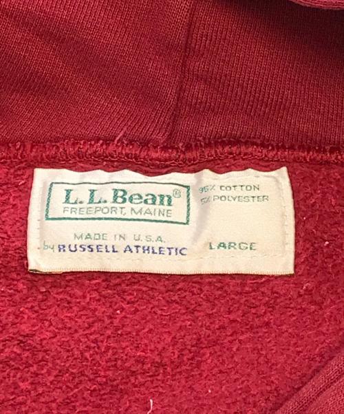 RUSSELL ATHLETIC（ラッセルアスレチック）RUSSELL ATHLETIC (ラッセルアスレチック) L.L.Bean (エルエルビーン) ヘンリーネックパーカー レッド サイズ:Lの古着・服飾アイテム