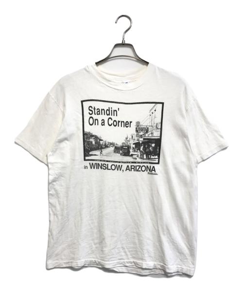 Hanes（ヘインズ）Hanes (ヘインズ) プリントTシャツ ホワイト サイズ:Lの古着・服飾アイテム