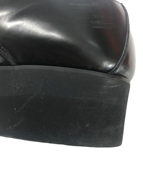 Y's（ワイズ）Y's (ワイズ) スクエアトゥー厚底シューズ ブラック サイズ:表記なしの古着・服飾アイテム