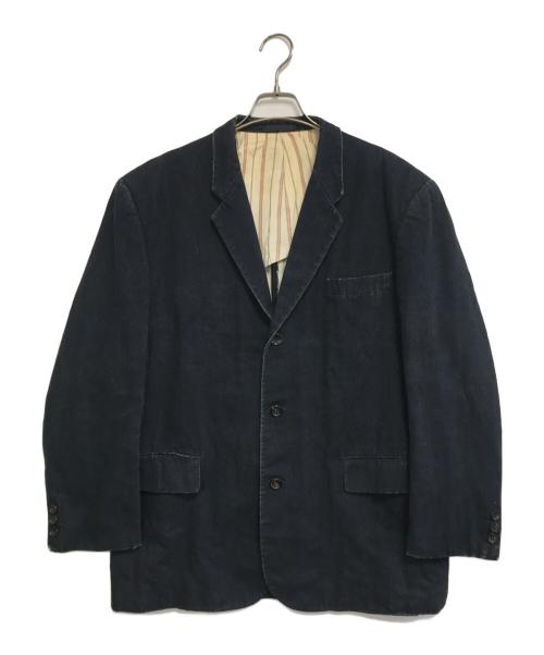 COMME des GARCONS HOMME（コムデギャルソン オム）COMME des GARCONS HOMME (コムデギャルソン オム) ダック地テーラードジャケット ブラック サイズ:Mの古着・服飾アイテム