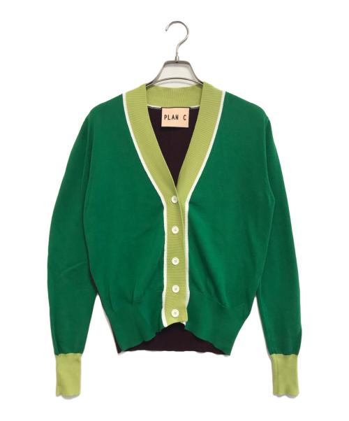 PLAN C（プランシー）PLAN C (プランシー) ニットカーディガン グリーン サイズ:36の古着・服飾アイテム
