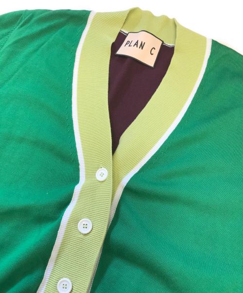 PLAN C（プランシー）PLAN C (プランシー) ニットカーディガン グリーン サイズ:36の古着・服飾アイテム