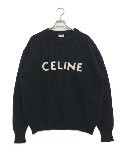 CELINE（セリーヌ）CELINE (セリーヌ) ロゴニット ブラック サイズ:Sの古着・服飾アイテム