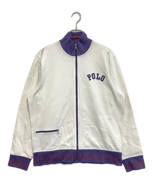 POLO RALPH LAUREN（ポロ・ラルフローレン）POLO RALPH LAUREN (ポロ・ラルフローレン) ジップアップスウェット ホワイト サイズ:Mの古着・服飾アイテム