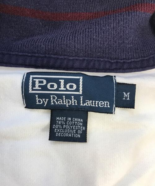 POLO RALPH LAUREN（ポロ・ラルフローレン）POLO RALPH LAUREN (ポロ・ラルフローレン) ジップアップスウェット ホワイト サイズ:Mの古着・服飾アイテム