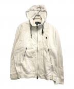 POLO RALPH LAURENポロ・ラルフローレン）の古着「スウェット切替ジャケット」｜ホワイト