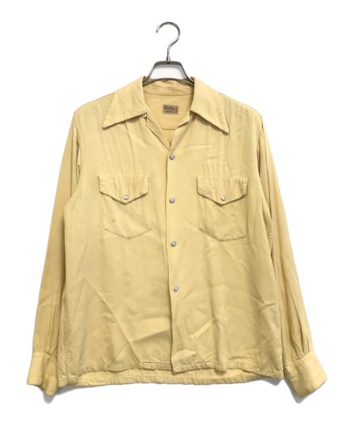 Sterling sports wear（スターリング・スポーツ・ウェア―）Sterling sports wear (スターリング・スポーツ・ウェア―) レーヨンウエスタンシャツ イエロー サイズ:Sの古着・服飾アイテム