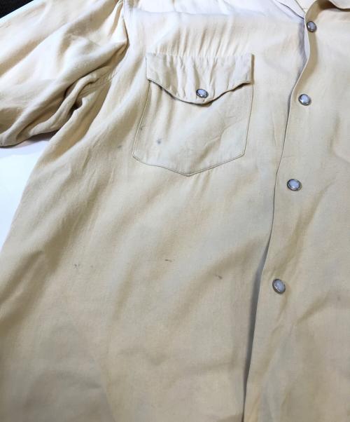 Sterling sports wear（スターリング・スポーツ・ウェア―）Sterling sports wear (スターリング・スポーツ・ウェア―) レーヨンウエスタンシャツ イエロー サイズ:Sの古着・服飾アイテム