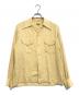 Sterling sports wear（スターリング・スポーツ・ウェア―）の古着「レーヨンウエスタンシャツ」｜イエロー