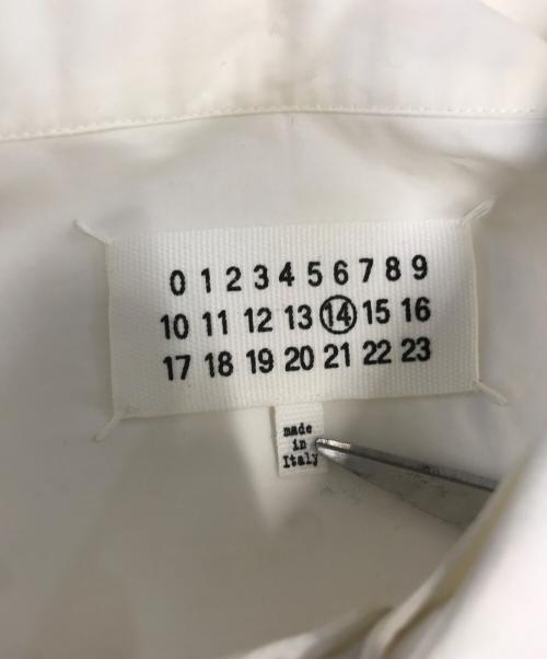 Maison Margiela（メゾンマルジェラ）Maison Margiela (メゾンマルジェラ) 比翼ドレスシャツ ホワイト サイズ:48の古着・服飾アイテム