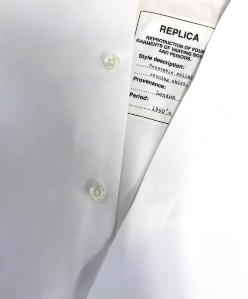 Maison Margiela（メゾンマルジェラ）Maison Margiela (メゾンマルジェラ) 比翼ドレスシャツ ホワイト サイズ:48の古着・服飾アイテム