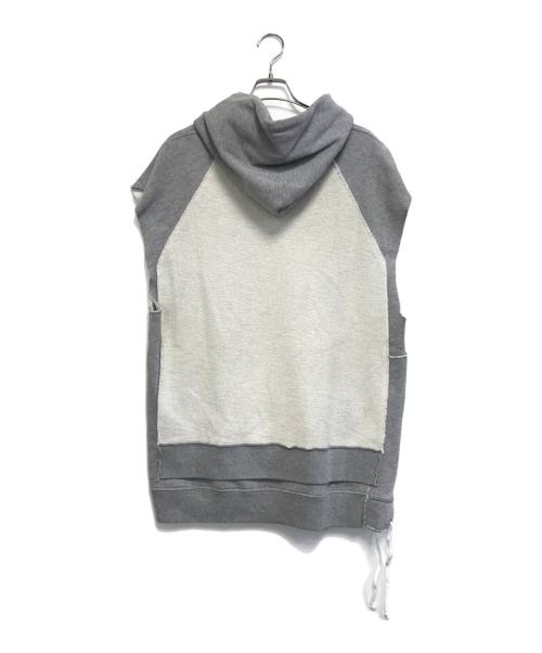 Maison Margiela（メゾンマルジェラ）Maison Margiela (メゾンマルジェラ) ノースリーブパーカー グレー サイズ:46の古着・服飾アイテム