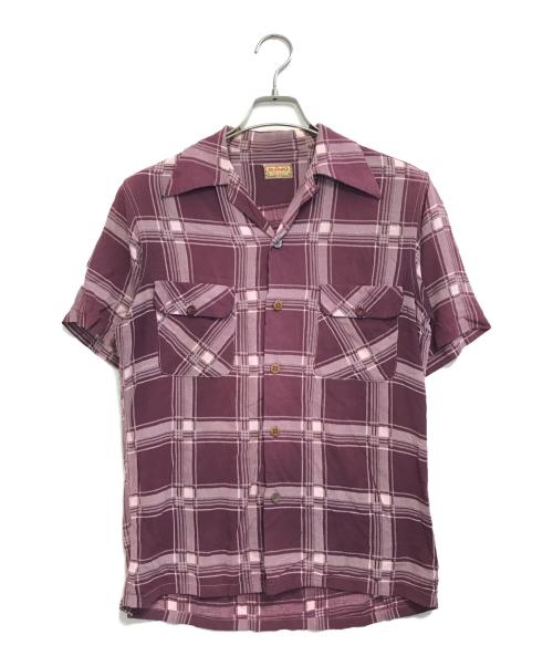 McGREGOR（マクレガー）McGREGOR (マクレガー) 半袖レーヨンシャツ レッド サイズ:Sの古着・服飾アイテム