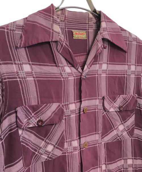 McGREGOR（マクレガー）McGREGOR (マクレガー) 半袖レーヨンシャツ レッド サイズ:Sの古着・服飾アイテム