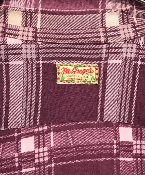 McGREGOR（マクレガー）McGREGOR (マクレガー) 半袖レーヨンシャツ レッド サイズ:Sの古着・服飾アイテム