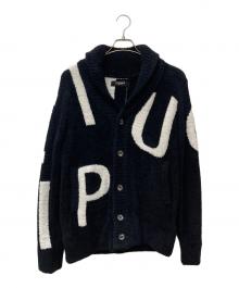 1piu1uguale3（ウノピュウノウグァーレトレ）の古着「ショールカラーカーディガン」｜ブラック