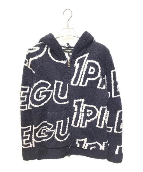 1piu1uguale3（ウノピュウノウグァーレトレ）1piu1uguale3 (ウノピュウノウグァーレトレ) パーカー ネイビー サイズ:Mの古着・服飾アイテム