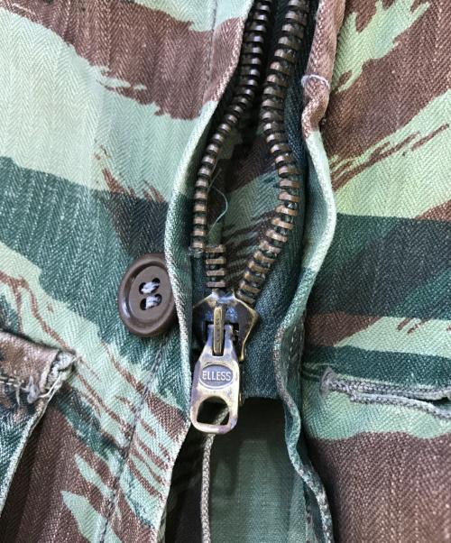 VINTAGE MILITARY（ヴィンテージ ミリタリー）VINTAGE MILITARY (ヴィンテージ ミリタリー) French Army パラトルーパージャケット グリーン サイズ:表記なしの古着・服飾アイテム