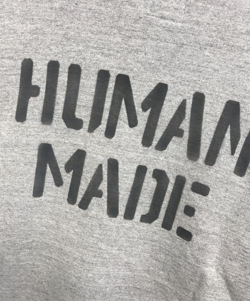 HUMAN MADE（ヒューマンメイド）HUMAN MADE (ヒューマンメイド) ハーフジップスウェット グレー サイズ:XXLの古着・服飾アイテム