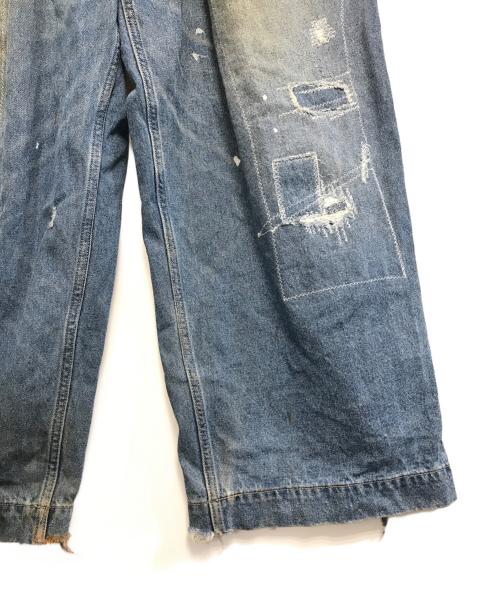 glamb（グラム）glamb (グラム) ダメージデニムペインターパンツ インディゴ サイズ:Lの古着・服飾アイテム