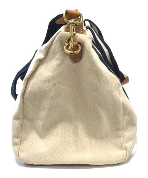 POLO RALPH LAUREN（ポロ・ラルフローレン）POLO RALPH LAUREN (ポロ・ラルフローレン) キャンバスボストンバッグ アイボリー サイズ:表記なしの古着・服飾アイテム