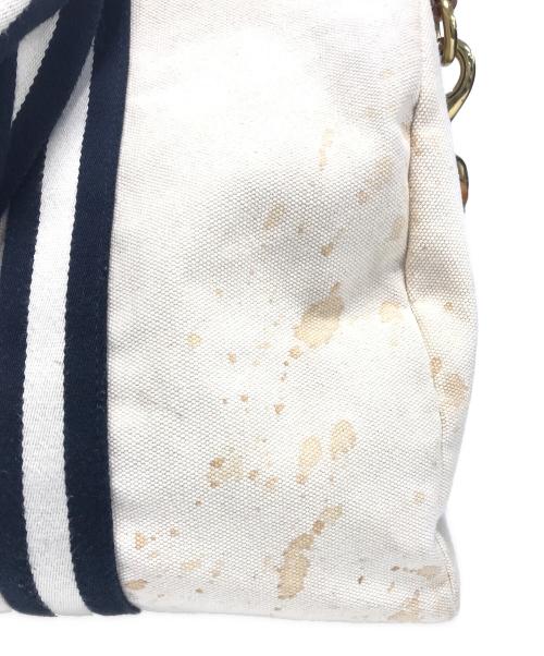 POLO RALPH LAUREN（ポロ・ラルフローレン）POLO RALPH LAUREN (ポロ・ラルフローレン) キャンバスボストンバッグ アイボリー サイズ:表記なしの古着・服飾アイテム