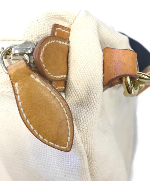 POLO RALPH LAUREN（ポロ・ラルフローレン）POLO RALPH LAUREN (ポロ・ラルフローレン) キャンバスボストンバッグ アイボリー サイズ:表記なしの古着・服飾アイテム