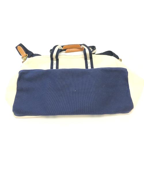 POLO RALPH LAUREN（ポロ・ラルフローレン）POLO RALPH LAUREN (ポロ・ラルフローレン) キャンバスボストンバッグ アイボリー サイズ:表記なしの古着・服飾アイテム