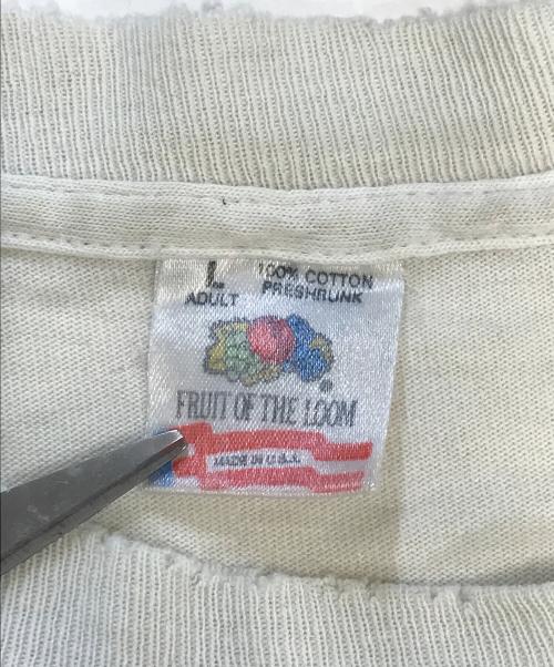 FRUIT OF THE LOOM（フルーツオブザルーム）FRUIT OF THE LOOM (フルーツオブザルーム) プリントTシャツ ホワイト サイズ:Lの古着・服飾アイテム