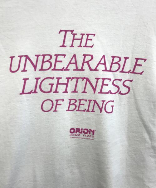 ムービーTシャツ（ムービーTシャツ）ムービーTシャツ (ムービーTシャツ) 80s the unbearable lightness of being(ジ・アンベアラブル・ライトネス・オブ・ビーイング)ムービーTシャツ ホワイト サイズ:Lの古着・服飾アイテム