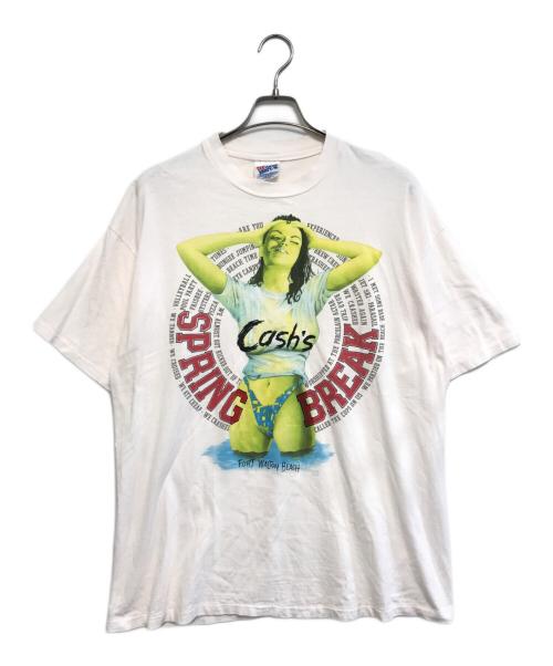 Hanes（ヘインズ）Hanes (ヘインズ) プリントTシャツ ピンク サイズ:XLの古着・服飾アイテム