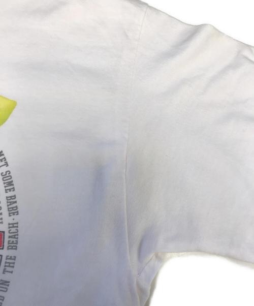 Hanes（ヘインズ）Hanes (ヘインズ) プリントTシャツ ピンク サイズ:XLの古着・服飾アイテム