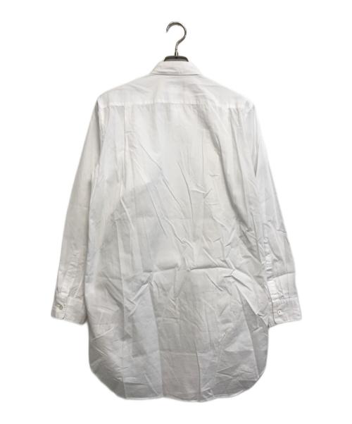 COMME des GARCONS HOMME PLUS（コムデギャルソンオムプリュス）COMME des GARCONS HOMME PLUS (コムデギャルソンオムプリュス) スイッチング ロングドレス シャツ ホワイト サイズ:XSの古着・服飾アイテム