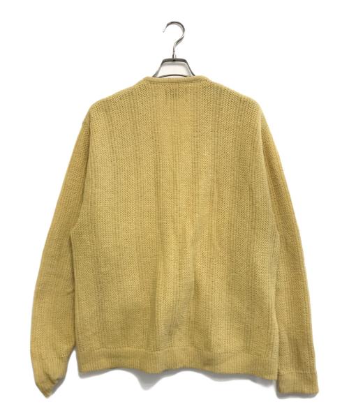 PURITAN（ピューリタン）PURITAN (ピューリタン) ニットカーディガン 黄緑 サイズ:Lの古着・服飾アイテム