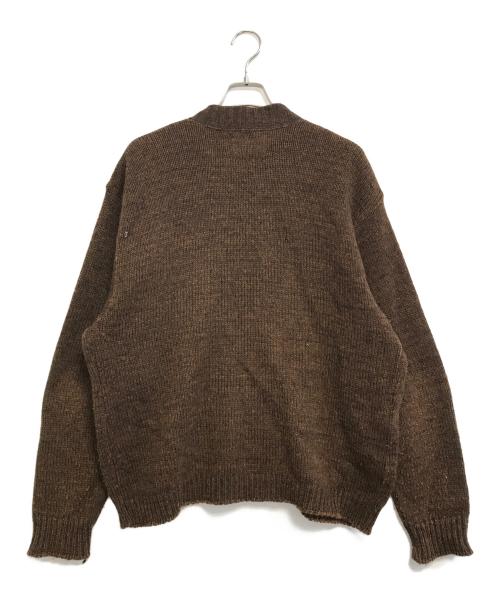 Brentwood（ブレントウッド）Brentwood (ブレントウッド) ジップニットカーディガン ブラウン サイズ:XL　　　の古着・服飾アイテム