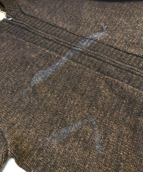 Brentwood（ブレントウッド）Brentwood (ブレントウッド) ジップニットカーディガン ブラウン サイズ:XL　　　の古着・服飾アイテム