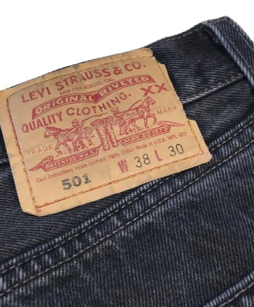 LEVI'S（リーバイス）LEVI'S (リーバイス) 501 後染めブラックデニム ブラック サイズ:W38 L30の古着・服飾アイテム