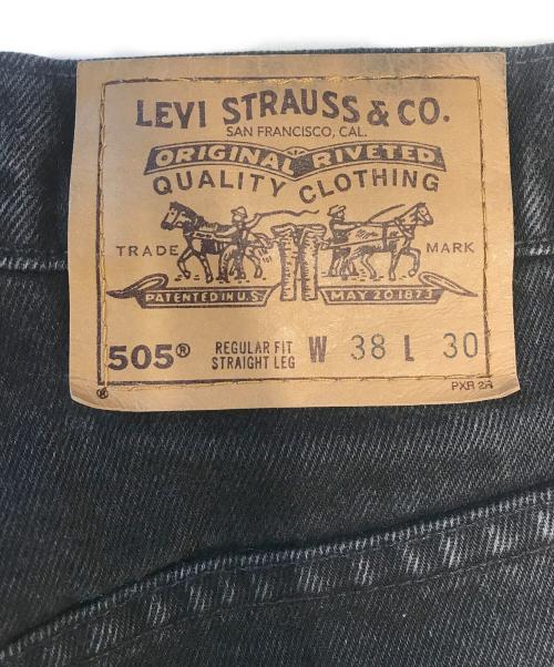 LEVI'S（リーバイス）LEVI'S (リーバイス) 505 後染めブラックデニム ブラック サイズ:W38 L30の古着・服飾アイテム