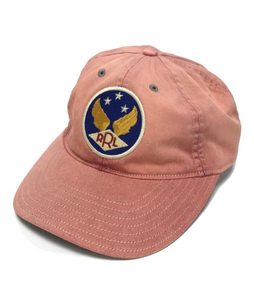 RRL（ダブルアールエル）RRL (ダブルアールエル) ウイングロゴボールキャップ レッド サイズ:表記なしの古着・服飾アイテム