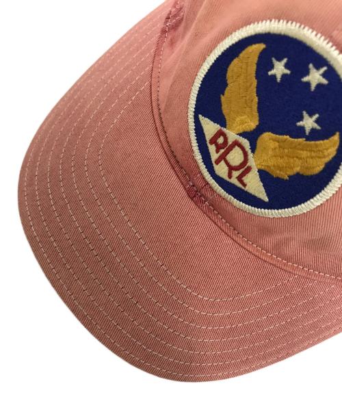 RRL（ダブルアールエル）RRL (ダブルアールエル) ウイングロゴボールキャップ レッド サイズ:表記なしの古着・服飾アイテム