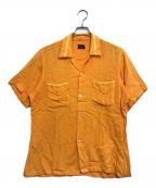 Stumpfsシュトゥンプ）の古着「半袖レーヨンシャツ」｜オレンジ