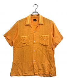 Stumpfs（シュトゥンプ）の古着「半袖レーヨンシャツ」｜オレンジ
