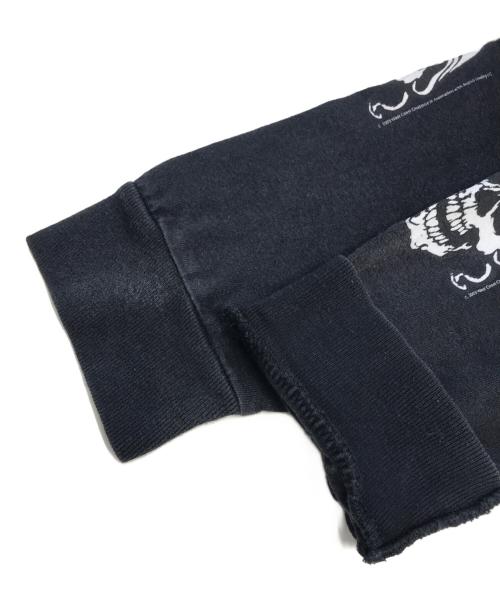 WEST COAST CHOPPERS（ウエストコーストチョッパーズ）WEST COAST CHOPPERS (ウエストコーストチョッパーズ) 袖プリント長袖Tシャツ ブラック サイズ:XLの古着・服飾アイテム