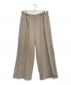 ENCOMINGインカミング）の古着「タックパンツ」｜ベージュ