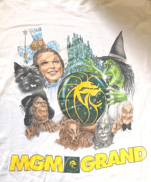 ムービーTシャツ（ムービーTシャツ）ムービーTシャツ (ムービーTシャツ) 90s オズの魔法使いプリントTシャツ ホワイト サイズ:表記なしの古着・服飾アイテム